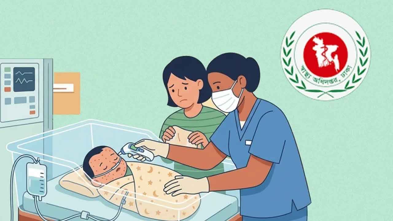 হাম ও হামের উপসর্গে আরো ৭ শিশুর মৃত্যু