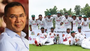 সিলেটে পাকিস্তানকে হারিয়ে ইতিহাস গড়া টাইগারদের অভিনন্দন প্রধানমন্ত্রীর