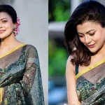 শাড়িতে স্নিগ্ধ তানজিকা আমিন